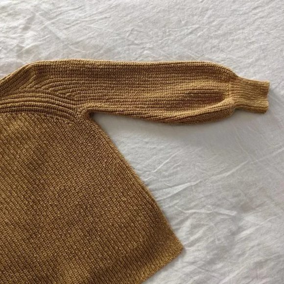 Madewell Balloon-Sleeve Pullover Sweater Egyptian Gold Small - Picture 5 of 8